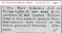 Mary A. “Mollie” <I>Gray</I> Ackerson 