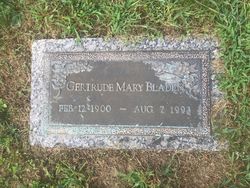 Gertrude Mary <I>Bricker</I> Bladen 
