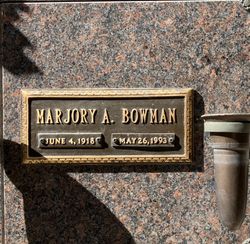 Marjory A. Bowman 