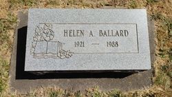 Helen Elise <I>Andrew</I> Ballard 