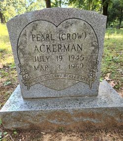 Pearl Josephine <I>Crow</I> Ackerman 