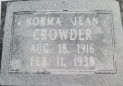 Norma Jean <I>Bland</I> Crowder 