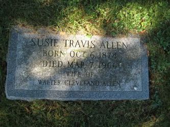 Susie <I>Travis</I> Allen 