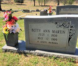 Betty Ann <I>Strayhorn</I> Martin 