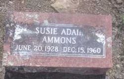 Susie <I>Adair</I> Ammons 