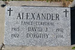 Lance Corporal David John Alexander 
