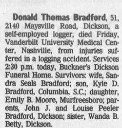 Donald Thomas Bradford 