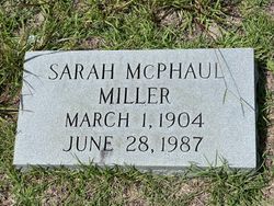 Sarah <I>McPhaul</I> Miller 