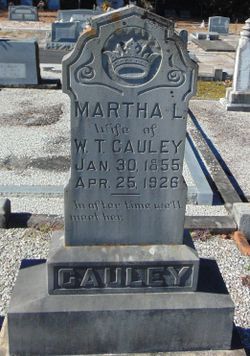 Martha Louisa <I>King</I> Cauley 