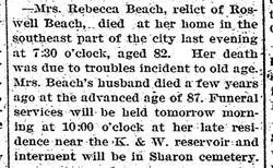 Rebecca <I>Pickenpaugh</I> Beach 