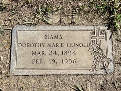 Dorothy Marie “Dora” <I>Brod</I> Hunold 