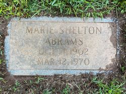 Marie Elizabeth <I>Shelton</I> Abrams 