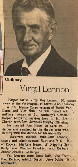 1SGT Virgil Guy Lennon 