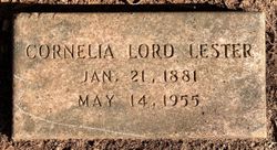 Cornelia “Neely” <I>Lord</I> Lester 