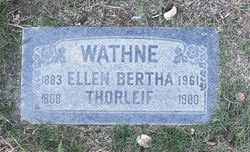 Ellen Bertha <I>Nielsen</I> Wathne 