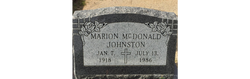 Marion McDonald Johnston 