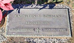 Kathleen <I>Yount</I> Bowman 