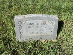 Nannie Virginia  Lee <I>Burton</I> Bird  Grayson 