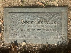 Annie Lee <I>Bell</I> Allen 