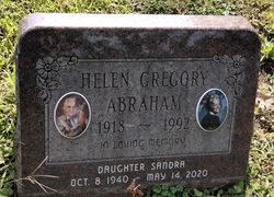 Helen <I>Robinson</I> Gregory Abraham 