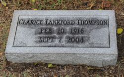 Clarice Elizabeth <I>Lankford</I> Thompson 