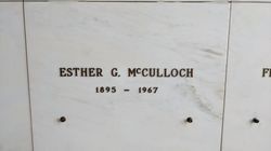 Esther G McCulloch 