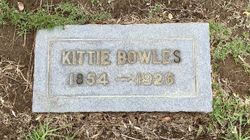 Mary Emily “Kittie” <I>Field</I> Bowles 