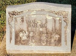 Maude Evelyn <I>Brewer</I> Ballard 