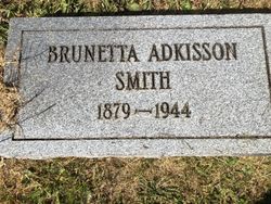 Brunetta Martha “Nettie” <I>Adkisson</I> Smith 