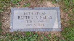 Ruth Vivian <I>Batten</I> Ainsley 