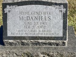 Jessie Genevieve <I>Young</I> McDaniels 
