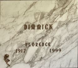 Florence Ann Marie <I>Tryon</I> Dimmick 
