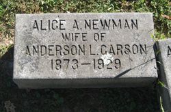 Alice A. <I>Newman</I> Carson 