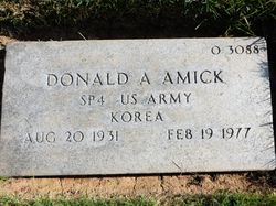 Donald A Amick 