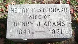Annette F. “Nettie” <I>Stoddard</I> Adams 
