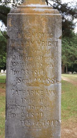 Catharine Ann <I>Wright</I> Wright 