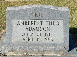 Amberest Theo “Pete” Adamson 