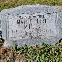 Mattie Belle <I>Hurt</I> Mills 