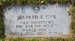Pfc. Wilfred E. Cyr 