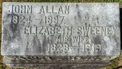 Elizabeth “Lizzie” <I>Sweeney</I> Allan 