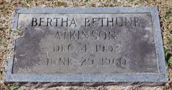 Bertha <I>Bethune</I> Atkinson 