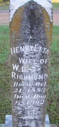 HenryEtta <I>Lasiter</I> Richmond 