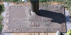 Bertha Lee <I>Dixon</I> Wilson 