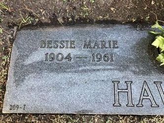 Bessie Marie <I>Gilcrease</I> Hawkins 