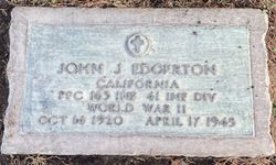 PFC John J Edgerton 
