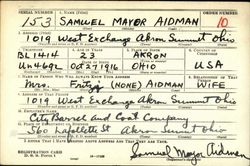 Samuel Mayor “Sam” Aidman 