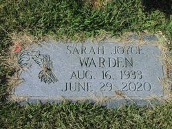 Sarah Joyce <I>Burns</I> Warden 