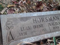 Lulu Irene <I>Glick</I> Horsman 