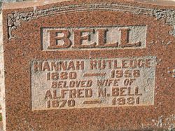 Hannah <I>Rutledge</I> Bell 