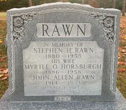 Myrtle Olive  R. <I>Horsburgh</I> Rawn 